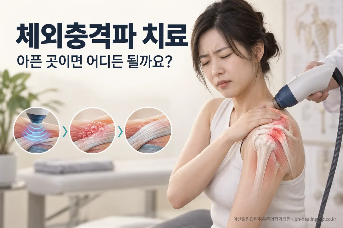 체외충격파 치료, 아픈 곳이면 어디든 받아도 될까요?