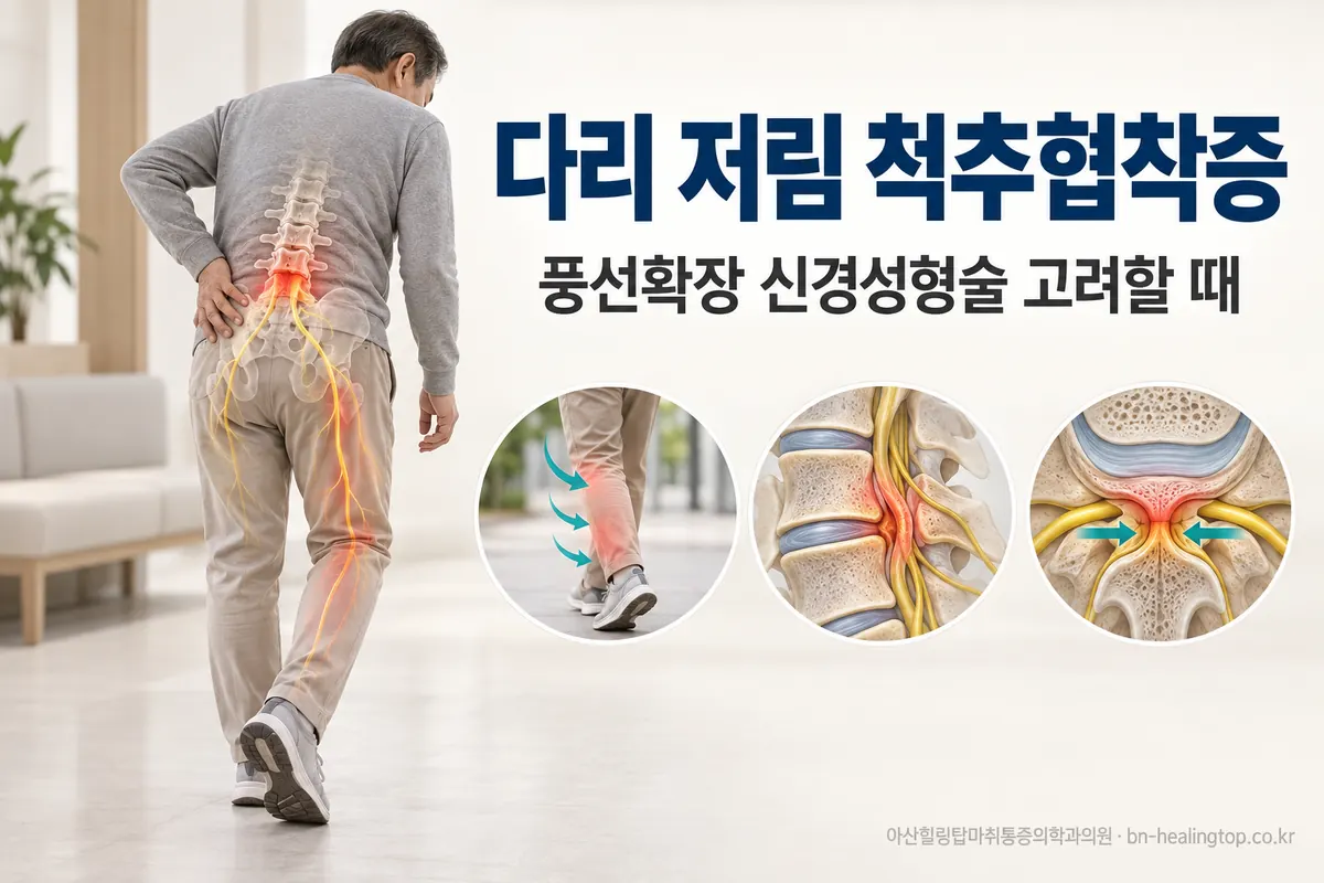 걷다가 다리가 저려 쉬었다 가는 척추협착증, 풍선확장 신경성형술은 이럴 때 고려합니다